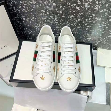 gucci white trainers|gucci star and bee boots.